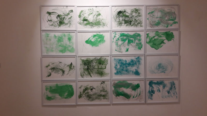 Cosmic drawings 
Installation 
Acrylic and Ink on paper 
2017-2019
